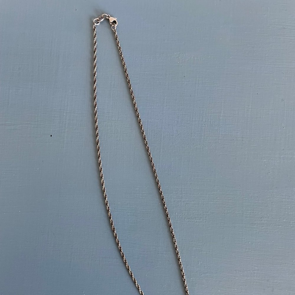 James Avery Silver Medium Rope Necklace